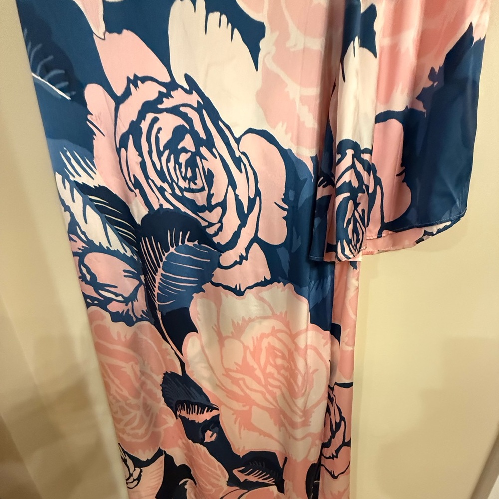 Figue Greta Floral-Print One-Shoulder Slit-Hem Silk Maxi Dress - Picture 11 of 16